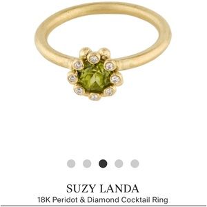 SUZY LANDA
18K Peridot & Diamond Cocktail Ring